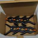 6 Pack Spring Clamps Clips for Backdrop Clips Clamps for Backdrop Crafts/Muslin/Paper Photo Studio Heavy Duty Background,Black