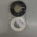 140 Yards 1 inch Iron On Hemming Tape No Sewing Fusing Hem Tape 2 Rolls Iron Hemming Tapes Adhesive Fusible Tapes for Pants Clothes Curtains (White, Black)