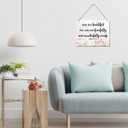 Bible Verse Printed Wood Plaque Sign Wall Hanging, Home Wall Decor You Are Fearfully & Wonderfully Made Scripture Rustic Hanging Wall Plaque Wood Signs, Psalm 139:14 Christian Sign