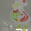 2 Christmas Neon Sign for Wall Decor Dimmable Christmas Goose LED Neon Light for Party Bedroom Christma Decor for Window Kids Room Santa Claus Sign Festival Gifts for Kids Size 15.7 * 8.7in(GLNA004)