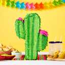 Juvale Cactus Pinata for Taco Party Decorations & Adult Party Decorations - Durable Corrugated Paper with Easy Top-Fill Opening - 16.5 x 11.5 x 3 In, Green