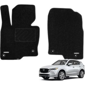 WENNEBIRD Superior Carpet Front Row Floor Mats for 2017-2025 Mazda CX-5 (KE), Premium All Weather Anti-Slip Waterproof Floor Liners, 0.5 Inch Thickness Rugs - 2pc