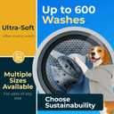 GREEN LIFESTYLE Washable Pee Pads for Dogs - Waterproof Reusable Puppy Pads with Anti-Slip Backing, Pet Training Pad for Puppy Playpen, Crate, Whelping Box, Potty Training (Pack of 2 - 30x34)