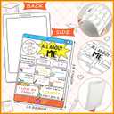 3 x Eersida 36 Pcs All About Me Posters Back to School Students Introduce All About Me Elementary School for Classroom Activities Star of the Week Posters for Preschool Kindergarten