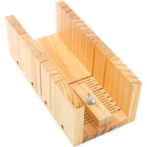 ASUNFO Wooden Soap Cutting Box Soap Loaf Cutter Soap Cutters Wood Soap Cutting Tool Soap Trimming for DIY Soap Making