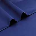 3 x Silky Pillowcases Set for Hair - Pillowcase Covers with Envelope Closure - Cool and Easy to Wash - Pillowcase Set of 2 - Pillow Cover Only Without Insert (Navy, Queen(20"x30"))