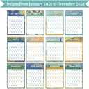 3 x 2026 calendar-wall calendar January-December Calendar The Starry Night Theme wall calendar 11.7 x 8.2 Wall Calendar ffor Office Home Planning & Organizing
