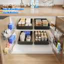 MUSTORN 2 Pack Adhesive Cabinet Door Organizer, Lid Organizers Inside Cabinet Spice Rack Food Container/Tumbler Lids Holders for Kitchen & Bathroom Wall Mounted(Acrylic)