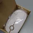 VssoPlor Wireless Mouse, 2.4G Slim Portable Computer Laptop Mouse with Nano Receiver Quiet Silent Optical Mice for Notebook, PC, Laptop, Computer-White and Gold