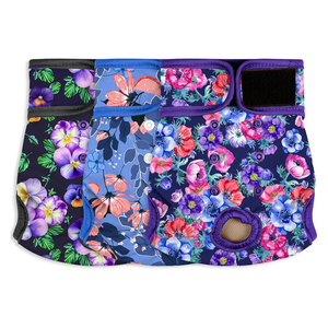 Female Dog Diapers - Premium Reusable Diapers for Doggie in Heat - Highly Absorbent for Pet Incontinence with Adjustable Snaps Rose Flower, Size Small