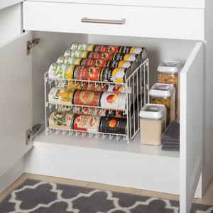 Medium Kitchen Organizer Rack 3 Pack White