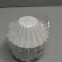 200 Pcs Coffee Paper Filters for Ninja PB051, Disposable Coffee Filter for Ninja Pods and Grounds Coffee Maker, White Small Coffee Filters