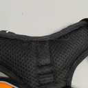 Tactical Dog Harness for Small and Medium Breeds, Heavy Duty Dog Harness with ID Card, Reflective Hiking Harness for Training Easy Control Dog Vest with Handle (Orange), 