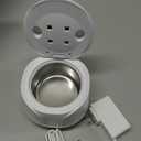 Dental Ultrasonic Retainer Cleaner Machine: 45kHz Dental Cleaning Pod with Digital Timer & 200ML, Deep Cleaning for Dentures, Mouth Guards, Aligners, Night Guards, Braces, Toothbrush Heads & Jewelry (White)