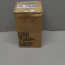 Yarra-Decor Bedside Table Lamp with USB Port - Touch Control for Bedroom Wood 3 Way Dimmable Nightstand Lamp with Round Flaxen Fabric Shade for Living Room, Dorm, Home Office (LED Bulb Included)