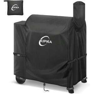 Kipiea 600D Heavy Duty Grill Cover for Traeger Pro 22 & 575 Series, Waterproof Wood Pellet Smoker Cover with Windproof Buckles, Pellet BBQ Grill Covers for Outside Anti-UV, No Tear, No Fading