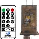 KNONEW 8 Mode Remote and UL Plug for 1500 Christmas String Lights