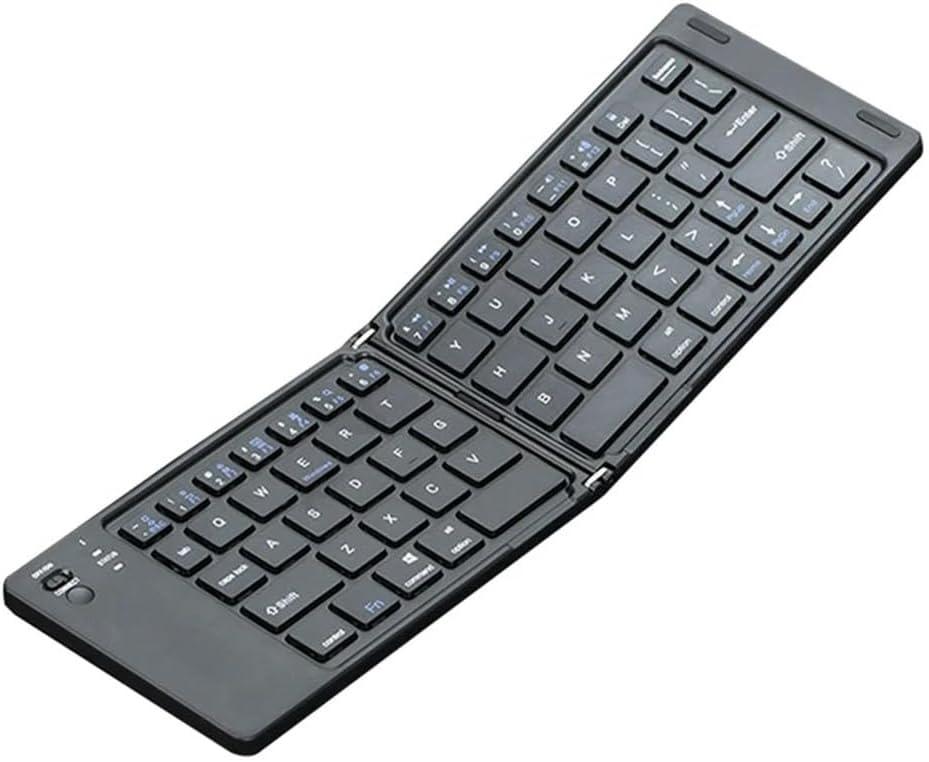 1PCS Folding Keyboard Two-Fold Portable Mini Keyboard Rechargeable Office Keyboard