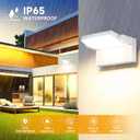3Pack Outdoor LED Wall Light 40W White Flood Lights 350Rotation Exterior Lighting Fixture Commercial Security 3000K Waterporof for Barn Yard Garage Building Area Backyard