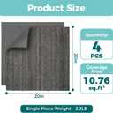 jxgzyy 4Pcs Commercial Carpet Tiles 20x20in Carpet Squares
