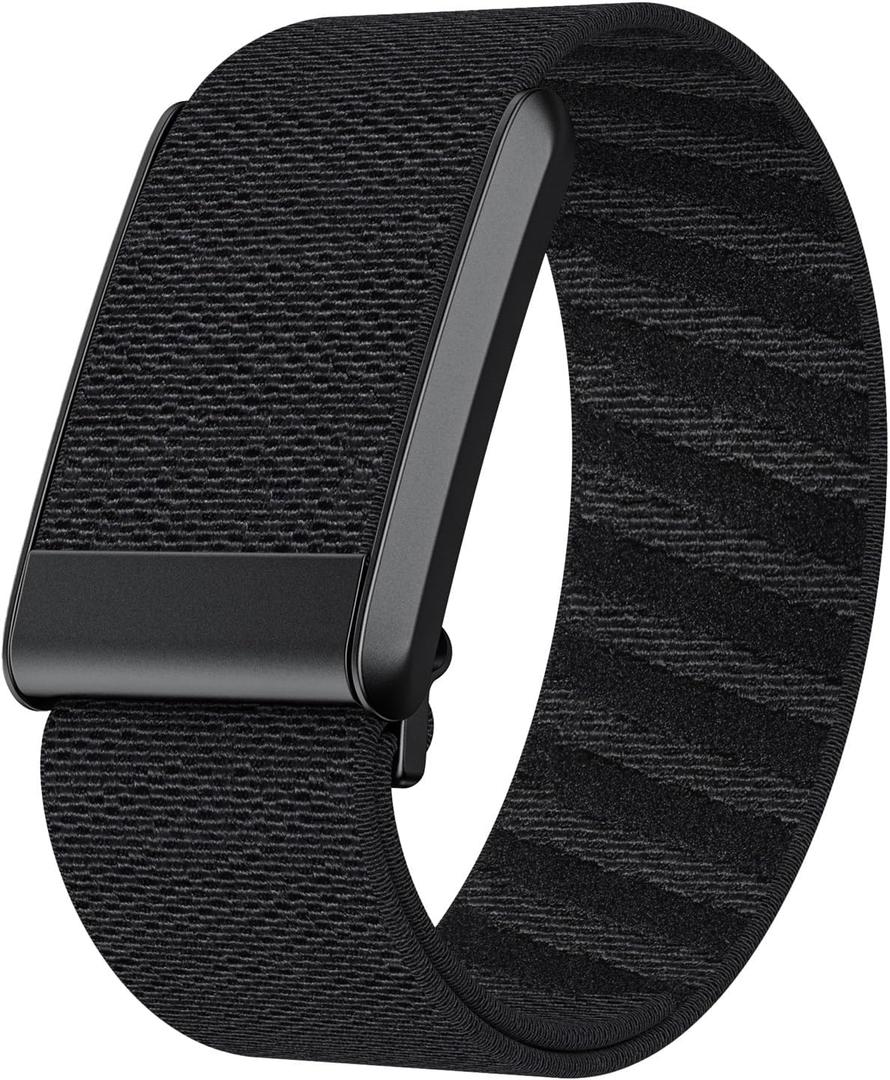surundo Nylon Sport Band Compatible with Whoop Band 4.0 Strap Men Women with Bumper Case, Breathable Nylon Adjustable Waterproof Replacement Wristbands Straps for Whoop 4.0 (Black)