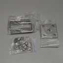 Hot-dip Galvanized Zinc Square U Bolt Kit for Boat Trailer Axle Leaf Springs, for 2x2 Axle - 4 3/4" Long,2 inch Wide Square U-Bolts with Nuts and Frame Plate for Trailer Automobiles Trailer.