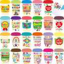 2 x Treasure Cove Teacher Appreciation Card Coffee Cup Thank You Cards for Teacher with Envelopes for Teacher's Day Graduation End of School Year Party Supplies 24Pcs