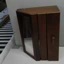 Large Capacity Cologne Storage, Mens Cologne Organizer with Drawer, Black Perfume Stand with Dust-Proof Cover, Wood Perfume Display, Great Gift for Men