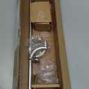 Amazon Basics Room Darkening Blackout Curtain Rod - 28" to 48", Nickel