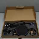 BILIONE Microphone Stand, Mic Boom Arm Stand for Blue Yeti QuadCast S SoloCast Snowball AM8 and other Mics, with Pop Filter Shock Mount Microphone Clip Cable Ties