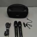CARUDI Karaoke Machine with Two Wireless Microphones