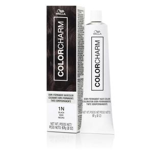 COLORCHARM Demi Permanent Hair Color - Gloss, Refresh & Tone - 2 Fl Oz (1N Black)