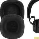 Geekria Replacement Ear Pads for Marshall Major III Wired Wireless, MID ANC Headphones Ear Cushions, Repair Parts (Black)