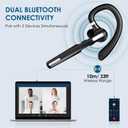 Pointcinco Bluetooth Headset, Premium Wireless Headset,Wireless Bluetooth Earpiece with Built-in Mic for Driving/Business