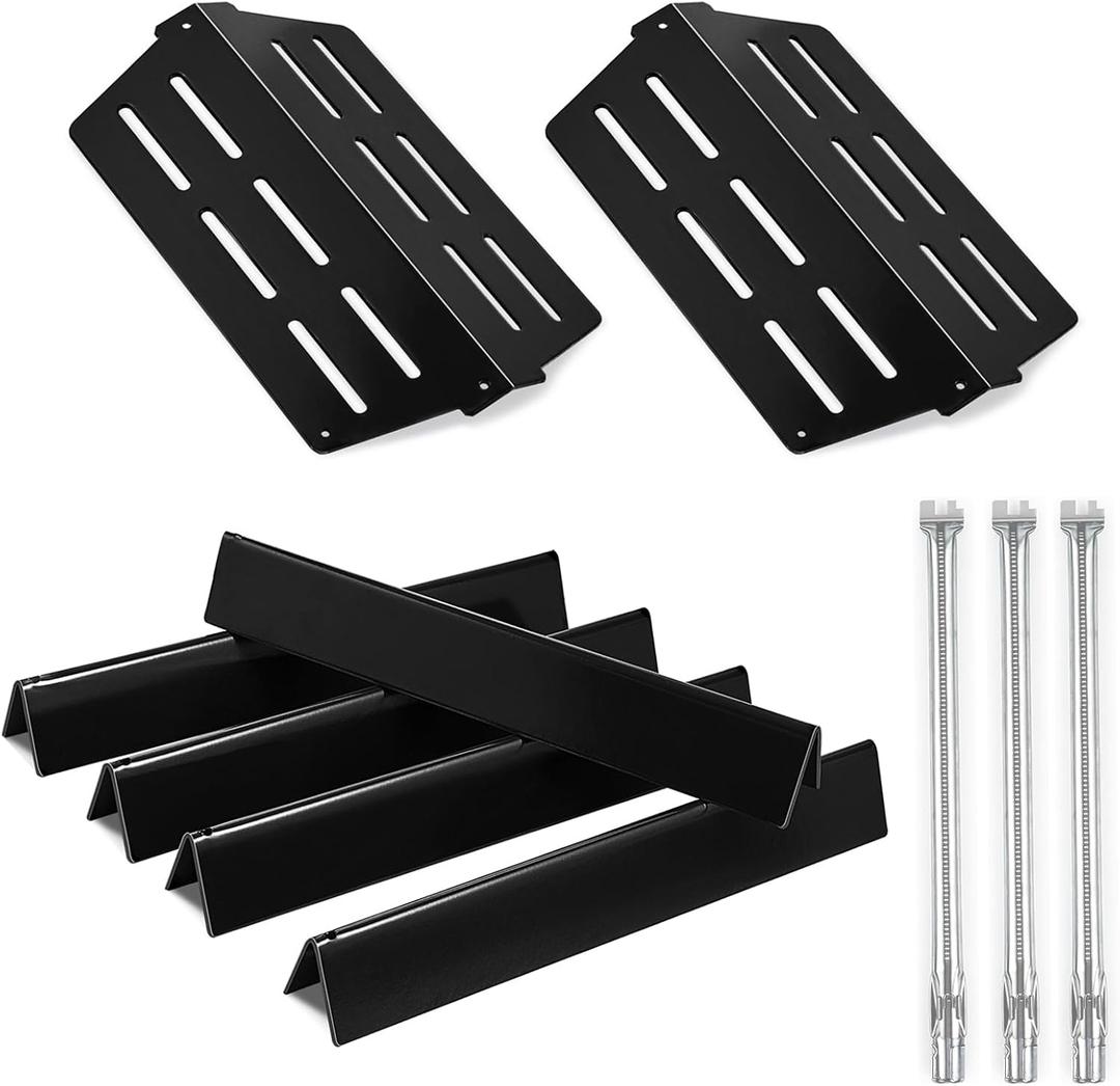 Genesis 300 E310 Flavorizer Bars Heat Deflectors Burner Tubes Replacement Parts for Weber Genesis Grill Parts E-310 S-310 CE-310 CEP-310 E-320 S-320 EP-320 E-330 S-330 CE-330 7621 7620