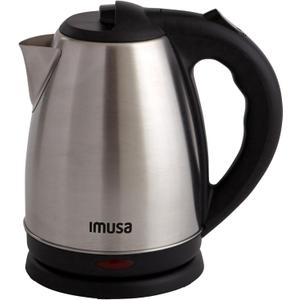 IMUSA USA GAU-18220 1.8 Liter Cordless Stainless Steel Electric Tea Kettle with Easy To Serve Pouring Spout (silver)