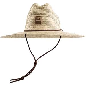 HUK Men's Crushable Straw Hat, Packable Wide Brim Fishing & Beach Hat for Men (Beige, One Size)