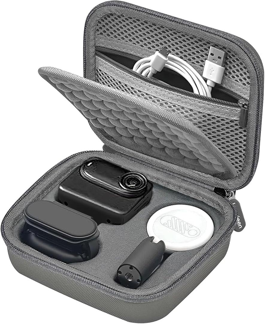 Leayjeen Carrying Case compatible with the Insta360 GO 3S/3 Action camera,suitable for carrying protective case for Insta360 GO 3S/3 cameras and accessories(Case Only) (Grey)