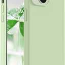 Vooii Compatible with iPhone 14 Case,[Silky Touch Premium Liquid Silicone] [Soft Anti-Scratch Microfiber Lining], Ultra Slim Shockproof Protective Case for iPhone 14 - Matcha