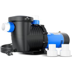 FOTING In/Above Ground Pool Pump, Self Primming (Dual Speed, 2HP, 3170/7000GPH, 115V) 1.5" & 2" NPT Inlet Connectors