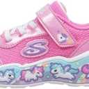 SKECHERS Girls Play Scene-Fun Squad Sneaker, Pink/ Multi, 8 Toddler