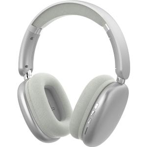 Mpods Wireless Noise Reduction Headphones Bluetooth 5.4 Over Ear Headphones with Microphone, Hi-Res Audio, 48H Playtime, Foldable Comfortable Earpads,Compatible with iOS,Android,PC,Silver