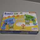 Bubble Gun Machine for Kids 4-8: 2-Pack Automatic Bubble Guns with 2 Bottles Refill Solution - Summer Outdoor Toys Bubble Blaster Maker Blower for Easter Party