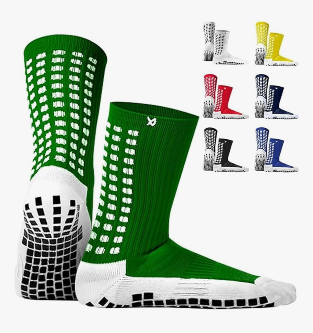 Lux Dual Grip Socks - Soccer Grip Socks for Men and Women. GripArray Performance & Comfort One Size