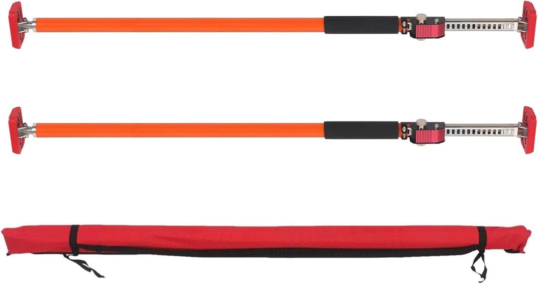 3rd Hand Adjustable Support System, Adjustable Cargo Bar for Pickup Truck Bed, and Drywall - Extends from 35" to 63", 2 Pack Load-Bearing Capacity 264 lb (120 kg)
