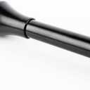 Black Shower Curtain Rod - Tension Curtain Rod Adjustable 32 to 78 inch Spring Tension Shower Rod No Drilling Non Slip, Matte Black