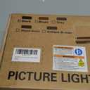 DESOOP Picture Lights Battery Operated with Remote and Dimmable Function, Rechargeable Gallery Light Black Art Light Wireless Painting Lights 16'' Inch for Display, Portrait, Artwork, Warm White