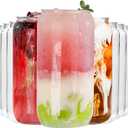 Nervure 20 Pack Can Shaped Cups - 16oz Classic Drinking Cups for Beer, Iced Coffee, Smoothie, Boba Tea, Cocktail - Cute Tumbler Cool Plastic Cup