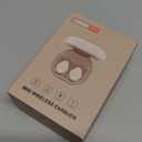 LOBKIN S7 + Mini Wireless Earbuds With Charging Case - Bluetooth Earphones With Smart Call, Music Play, HD Voice, Touch Control - Beige