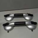 TAILI Grab Bars for Bathtubs and Showers,2 Pack Shower Handles for Elderly Suction,Maximum 330lbs,Shower Grab Bar with Upgraded Rubber Suction Cups, Safety Grip for Senior, No Drilling Removable,Black